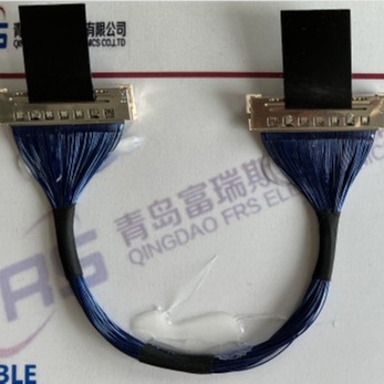 50 Pin Awg36 Micro Coaxial Cable Assembly 0.5mm LVDS TV