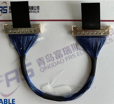 Awg40 LVDS Wire Harness 210mm LCD 40 Pin Connector Micro Coax Cable Ass التجميعات