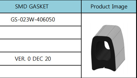 50 إلى 100 أوم Fingerstock Gasket 60mm ختم مطاطي مسطح