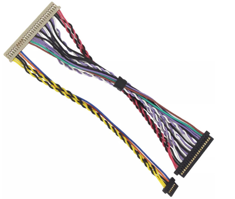 40 دبوس LVDS الأسلاك تسخير الكهربائية ، 50mm سيارة مقطورة الأسلاك تسخير
