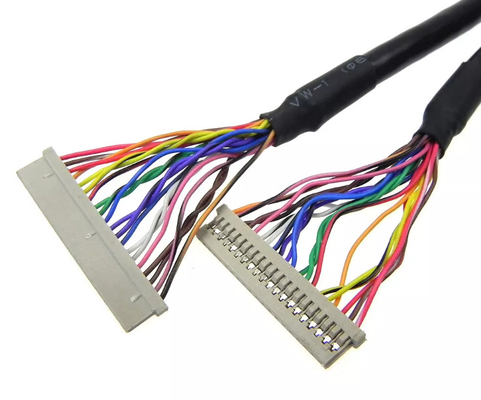 0.3mm LVDS Wire Harness 30AWG 20 Pin Cable شاشة كمبيوتر محمول
