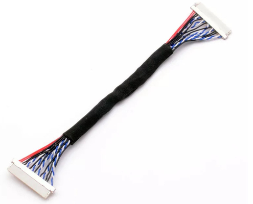 حزام سلكي LVDS للتلفزيون أسود ، تسخير أسلاك الراديو 220 مم لتلفزيون عالي الوضوح