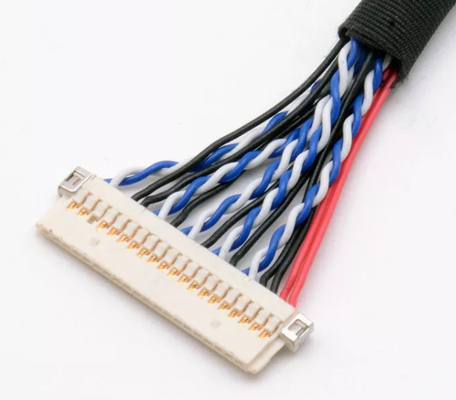 حزام سلكي LVDS للتلفزيون أسود ، تسخير أسلاك الراديو 220 مم لتلفزيون عالي الوضوح