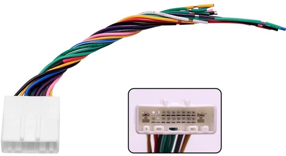 18AWG 4 مكبرات الصوت 16 دبوس موصل السيارة ستيريو تسخير الأسلاك الكهربائية