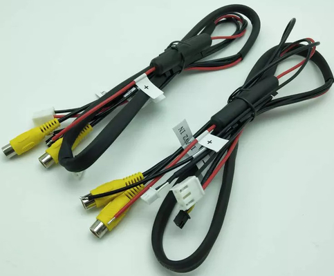 أنثى 18awg كابل تجميع الأسلاك تسخير MDVR الطاقة لصوت السيارة