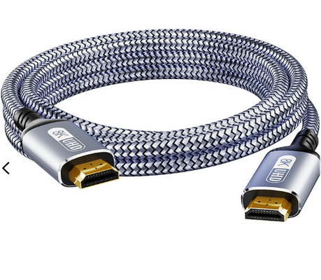 مجموعة كابل HDMI 24-30AWG مطلية بالذهب لشاشة ألعاب PS5