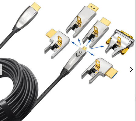 48gps تجميع كابل HDMI 20 إلى 100ft 8k Hdmi Fiber Optic