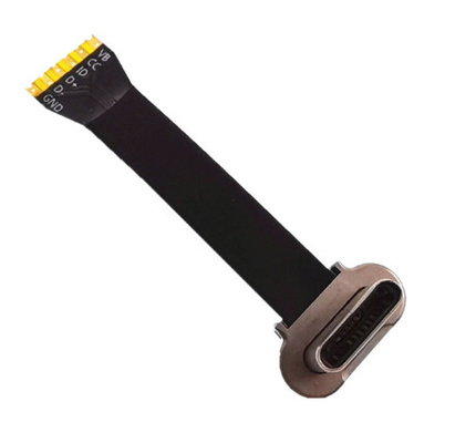 رقيقة جدا لينة FPC مسطحة نوع C USB كابل الشريط المسطح