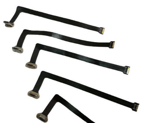 90 درجة مزامنة Micro USB كابل الشريط المسطح 230mm FPC للشحن