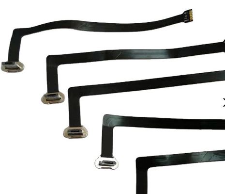 90 درجة مزامنة Micro USB كابل الشريط المسطح 230mm FPC للشحن
